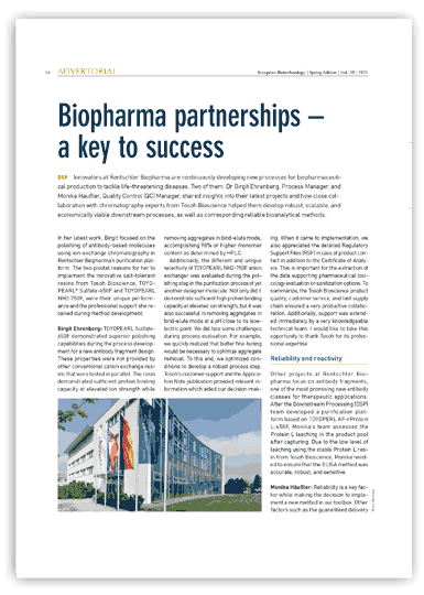 Biopharma partnerships – a key to success